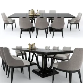 Galimberti nino corallo table adele chair